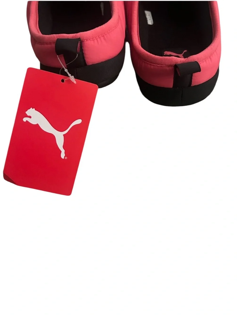 NWT Unisex Puma Scuff Junior + Slipper Size 6C Color Sunset Pink Puma Black